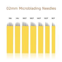 BMX 50pcs Permanent Makeup Eyebrow Tatoo Blade Microblading Needles For 3D Embroidery Manual Tattoo Pen