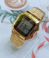 นาฬิกา Casio รุ่น A178WGA-1ADF นาฬิกาดิจิตอล วินเทจดีไซน์ เรือนทอง (ใส่ได้ทั้่งชายและหญิง) - ของแท้ 100% รับประกันสินค้า 1 ปีเต็ม