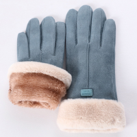 แฟชั่นผู้หญิงถุงมือฤดูใบไม้ร่วงฤดูหนาวน่ารัก Furry Warm Mitts Full Finger Mittens ผู้หญิงกีฬากลางแจ้งหญิงถุงมือ Screen