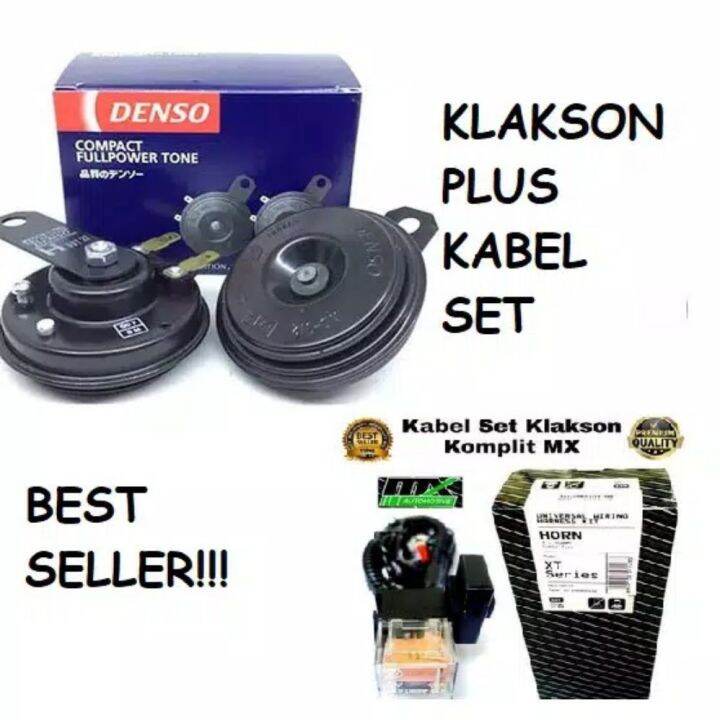 Klakson Denso standar disc PLUS Kabel Set Relay Suara Avanza Innova
