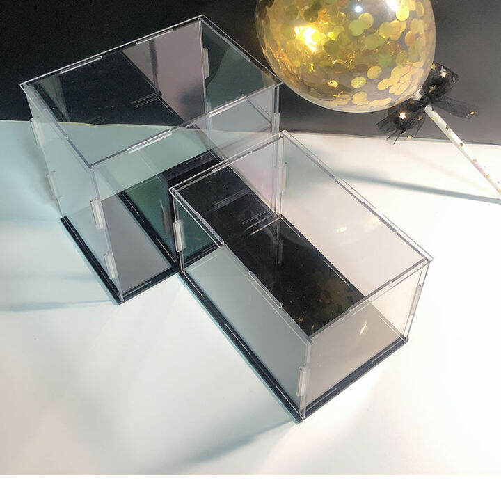 High transparent acrylic custom box handmade clay Gundam model display