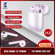 Phiên bản cao cấp Tai nghe bluetooth không dây i12 TWS5.0 thiết kế nhỏ gọn