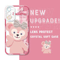 Reno4กันกระแทกแท้สำหรับ OPPO รูปการ์ตูน StellaLou Duffy Gelatoni ShellieMay คริสตัล Casing Ponsel อ่อนปกป้องกล้องเคสมือถือใสคลุมทั้งหมด