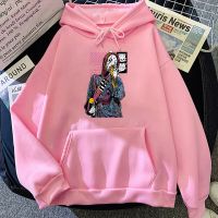 Vaporwave-sudaderas con capucha de Anime Harajuku para hombres y mujeres, sudaderas de Manga Kawaii Funko Pop, ropa de calle gótica con bolsillo, jerséis gráficos