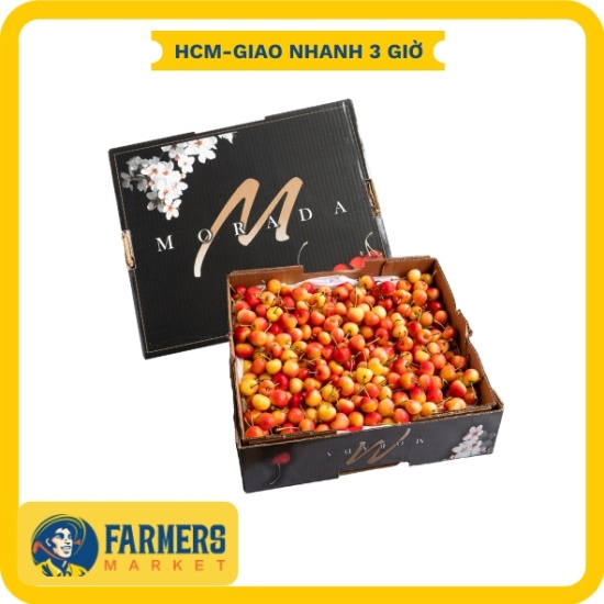 Cherry vàng mỹ size 9.5 0.25kg - mọng nước, trái chín đậm vị - ảnh sản phẩm 3