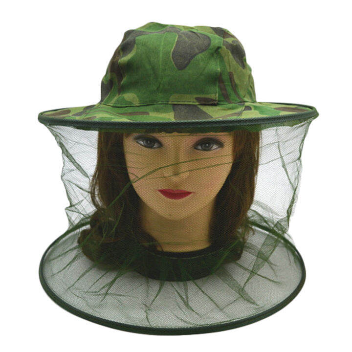 Mosquito Head Face Protector Net Hat Insect Bugs Bee Proof Mesh Hat Outdoor Fishing Sun Cap Lazada