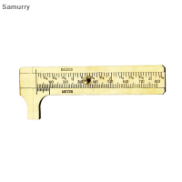 Samurry ✨Hot Sale✨ Car MINI brass Scale 80/100mm sliding Gauge vernier caliper ไม้บรรทัดวัดกระเป๋า