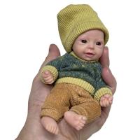 Newborn Baby Doll Full of Life Real Baby Dolls Silicone Baby Dolls with Cute Smiley Face Newborn Baby Doll for Boy Girl Mother Birthday Gifts Weddings Parties Easy Cleaning enjoyable