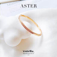 estella-กำไลข้อมือ รุ่น Aster กำไลเพชร เครื่องประดับ ผู้หญิง กำไลแฟชั่น กำไล ประดับเพชร ชุบทองคำขาว