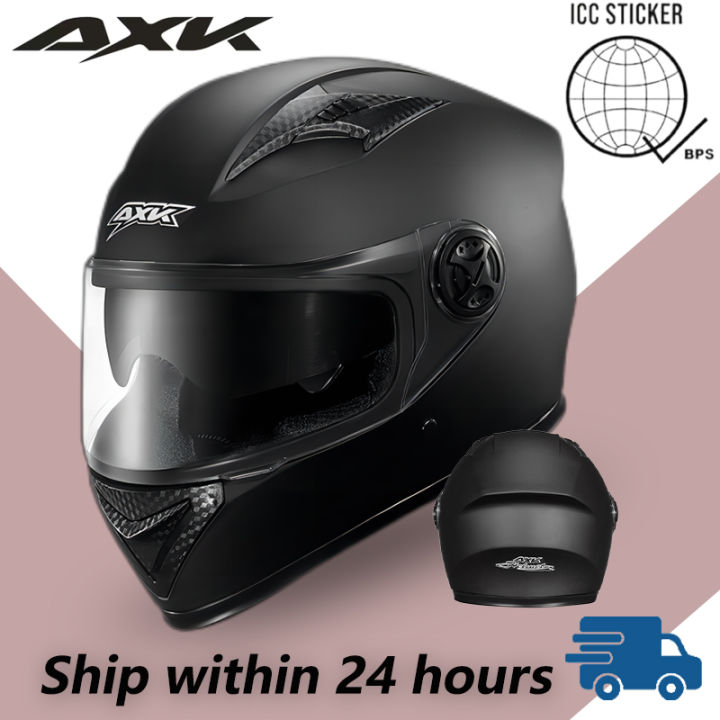 [ICC] Axk Helmet Double Lens Motorcycle Helmet Full Face Helmet With ...