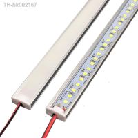 ☼℗ 5pcsx50cm Factory Wholesale DC12V SMD 2835 30led 3000K LED Hard Rigid Strip Bar Light Aluminium shell pc cover LED Bar Light