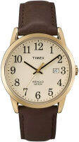 Timex Mens Easy Reader TW2R40000JT-Parent Quartz Watch Black/Goldtone