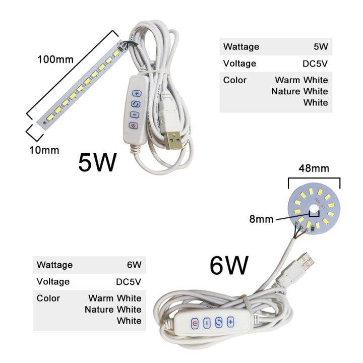 หลอดไฟ-led-หรี่แสงได้-dc5v-โคมไฟ-led-แบบ-smd-5730-5w-6w-10w-ลูกปัดไฟ-led-สีขาวอบอุ่นสีขาวไฟ-led-ปรับได้ไฟ-diy-หรี่-usb