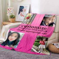 【CW】✒⊙❖  Custom Blanket Personalized Photo Fleece Blankets for Sofa or Bed Print on Dropshipping