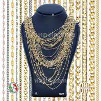 18K-N0W สร้อยคอทองคำแท้ ITALY 750 รุ่น บีด เชน D.C.Bead Chain G180