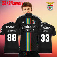 23/24เสื้อฟุตบอล Benfica Away SEFEROVIC WALDSCHMIDT PIZZI RAFA G. RAMOS NERES MUSA J.mario 2023/2024ชุดออกไปผู้ชาย