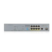 ZYXEL 8-port GbE Unmanaged PoE Switch with GbE Uplink(GS1300-10HP)