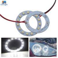 2ชิ้น12V 1210 Leds SMD Angel Eye Led Halo S ไฟตัดหมอกแสงขับรถตอนกลางวัน40Mm 50Mm 60Mm 70Mm 80Mm สีขาว