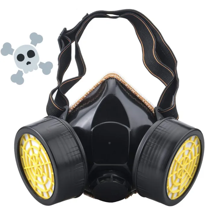 Dual Filter Gas Chemical AntiDust Paint Industrial Respirator Mask