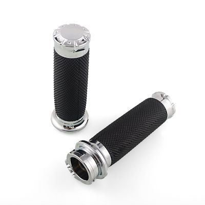 1 25mm ยางรถจักรยานยนต์ Handlebar Hand Grip Handle Bar Grips สำหรับ Harley Sportster 883 1200 Touring Dyna Softail Custom