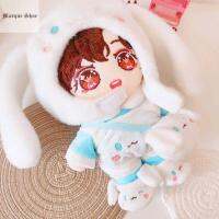 MARQUE Overalls หมวกตุ๊กตาอุปกรณ์เสริมเพลย์เฮาส์สีฟ้า Doll สุนัข DIY ตุ๊กตาดาวของเล่นเสื้อผ้าตุ๊กตาผ้ากำมะหยี่แต่งตัวตุ๊กตาดาวสวมใส่