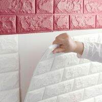 ▬✸❂ 70X38cm 3D Wall Sticker Anti-collision Self-adhesive Imitation Brick Sticker Bedroom Decoration Waterproof Paper