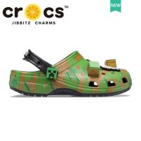 รองเท้า crocs เด็ก MINECRAFT ELEVATED CLOG   รองเท้าแตะกันลื่น รองเท้าไปทะเล#208473TH