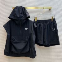 Sunglasses2023 Golf Suit Mens Summer Golf Wear Golf Shorts Hooded Malbon Golf Vest 2-piece Set Tennis Suit Women Fishing