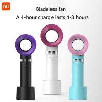 Xiaomi Mini Portable Fan USB Rech Mini Portable Fan USB Rechargeable Night Light Cooling Handheld Fan Three Speed Adjust