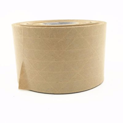 Fiber line Wet water kraft paper Waterborne Kraft sealing tape 45M Adhesives  Tape