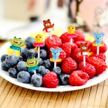 10/50Pcs Mini Animal Food Picks for Kids Cute Food Fruit Fork Bento Box  Decor AU