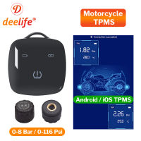 Deelife Moto Motorcycle TPMS for Motorbike Tricycle Tire Pressure Monitoring System Bike Tyre Sensor TMPS Control