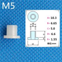 40ชิ้นเครื่องซักผ้าไนลอน M5แบบ T-Type เครื่องซักผ้าพลาสติกหุ้มฉนวนฝาครอบปะเก็นสีขาว