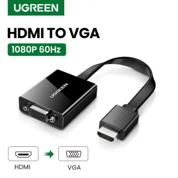UGREEN HDMI to VGA, HDMI to VGA Adapter Connector(Female to Male) with  3.5mm Audio Jack Compatible with Monitor, PC, Xbox, TV Stick, Raspberry Pi