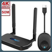 ตัวต่อขยาย HDMI ไร้สาย50ม. 4K 30Hz เครื่องส่งสัญญาณ HDMI วายฟายดองเกิล2.4/5GHz สำหรับทีวี iPhone PC ลูป