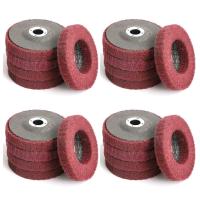 20Pcs 4 Inch Nylon Fiber Flap Disc Polishing Grinding Wheel,Scouring Pad Buffing Wheel for Angle Grinder