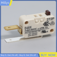 Millys สวิตช์จำกัดเครื่องทำน้ำอุ่น250VAC สวิตช์ไมโคร D48X กระแสไฟฟ้าสูง21A