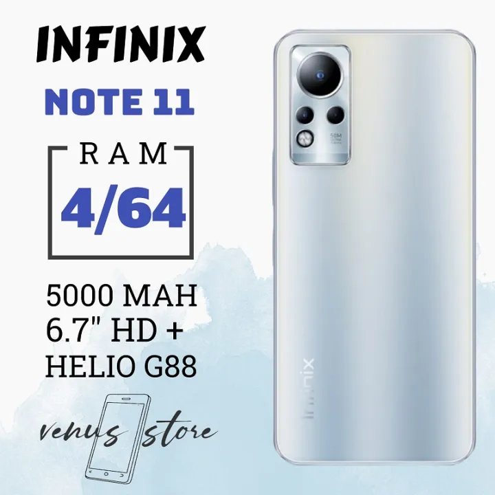 Infinix Note 11 4/64GB - Helio G88 - 6.7" Vivid AMOLED FHD+ - 50MP ...