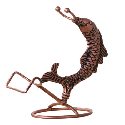 Nordic Creative Wine Rack Iron Wine Holder Decoration 3D Fish Stand Wine Bottles Stainless Steel Wine Rack for Home Bars Hotels and Restaurants