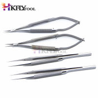 4ชิ้นเซ็ตจักษุแพทย์ Microsurgical Instruments 12.5ซม. กรรไกรผู้ถือเข็มแหนบสแตนเลสเครื่องมือผ่าตัด