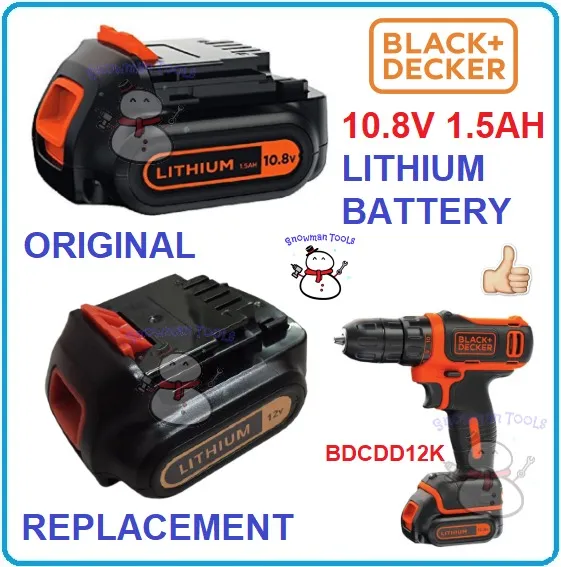New Battery for Black & Decker LDX120C LDX120SB SSL20SB SSL20SB-2 
