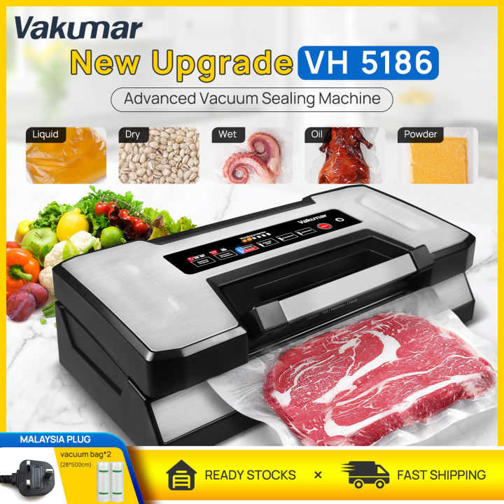 Vakumar Vacuum Sealer Machine, 90Kpa Food Vacuum Sealer Machine  Preservation Dry/Moist/Liquid Modes, LED Indicator