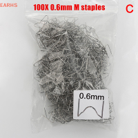 EOY 100pcs AUTOMOTIVE พลาสติกซ่อมเล็บมาตรฐาน pre CUT WAVE Staples Bump