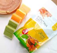 สบู่พรทิน่า สบู่สมุนไพรขมิ้น สูตรเข้มข้น PONTINA HERBAL SOAP