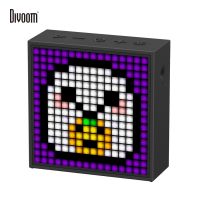 Divoom Timebox ลำโพงบลูทูธแบบพกพา Evo พร้อมนาฬิกาปลุกจอแสดงผล LED แบบตั้งโปรแกรมได้สำหรับพิกเซลการสร้างศิลปะของขวัญที่ไม่ซ้ำกัน