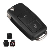 【Free-delivery】 islwpi KEYYOU 2ปุ่มกุญแจรีโมทพลิกกรณีที่สำคัญสำหรับโฟล์คสวาเกน Vw J Etta กอล์ฟ P Assat ด้วง S Koda ที่นั่งโปโล B5