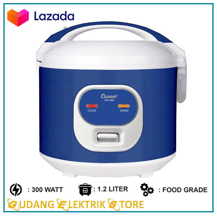COSMOS Rice Cooker Kecil 1,2 Liter CRJ1803 / Rice Cooker 3in1 Magic