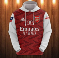 3D HOODIE-  XZX180305   Arsenal f.c All Over Printed 3D Hoodie 18