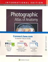 Chulabook(ศูนย์หนังสือจุฬาฯ)|c321|9781975151560|PHOTOGRAPHIC ATLAS OF ANATOMY (IE)