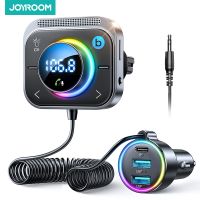 Bluetooth 5.3 FM/AUX Bluetooth Car Adapter,【Air Vent Installation Bass Boost】3 Ports PD QC 3.0 FM Bluetooth Car Transmitter